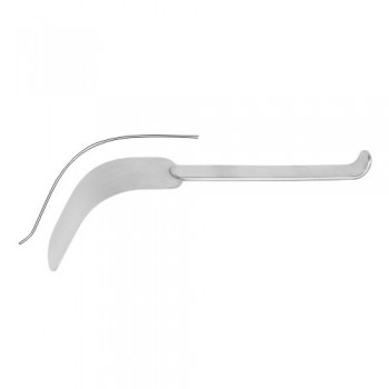 Kummel Abdominal Spatula Stainless Steel, 31 cm - 12 1/4" Blade Width 45 mm
